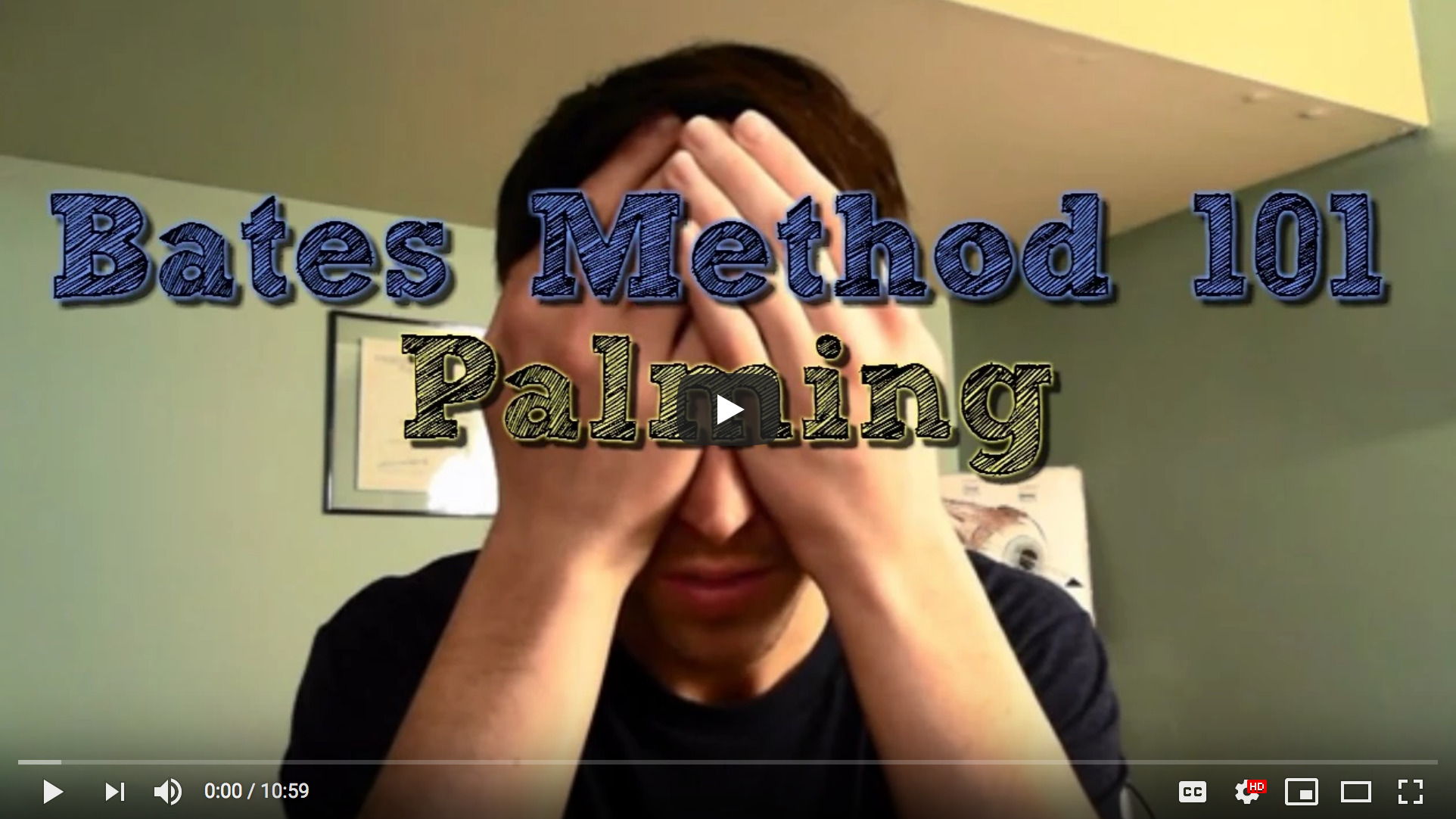 Palming the eyes for rest and relaxation (longer more detailed practice video).